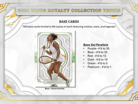 2024 Topps Royalty Collection Tennis Hobby