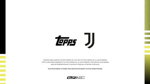 2024/25 Topps Juventus Soccer Team Set