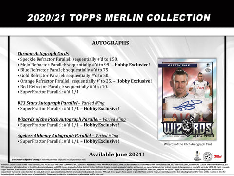 2020/21 Topps Merlin Chrome Soccer Hobby