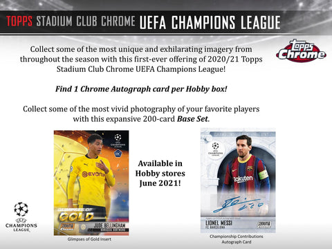 2020/21 Topps UEFA Stadium Club Chrome Soccer Hobby