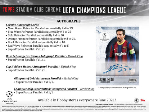 2020/21 Topps UEFA Stadium Club Chrome Soccer Hobby