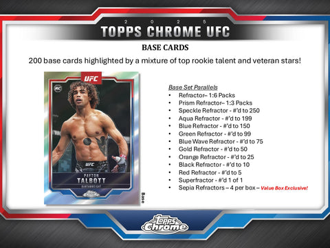 2025 Topps Chrome UFC 6-Pack Blaster
