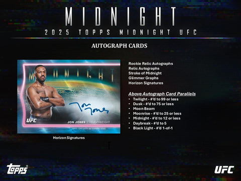 2025 Topps Midnight UFC Hobby