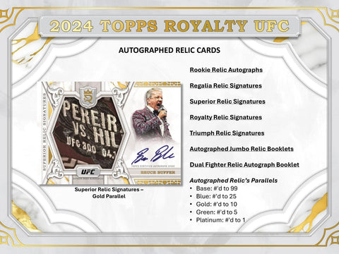 2024 Topps Royalty UFC Hobby Box