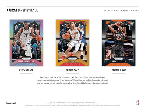 2019/20 Panini Prizm Basketball Hobby