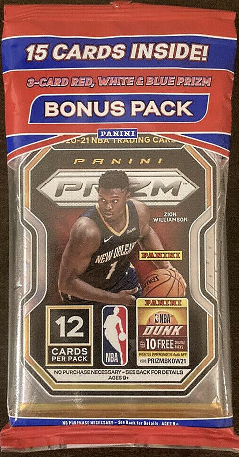 2020/21 Panini Prizm Basketball Cello Multi 12-Pack