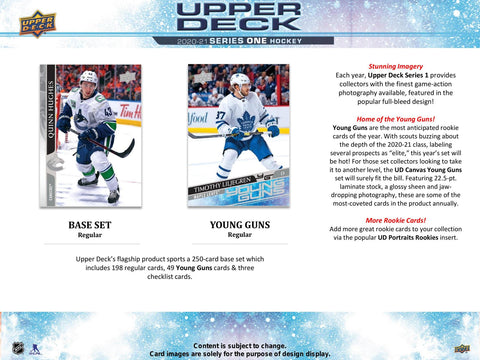 2020/21 Upper Deck Series 1 Hockey 24-Pack