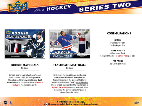 2020/21 Upper Deck Series 2 Hockey 24-Pack
