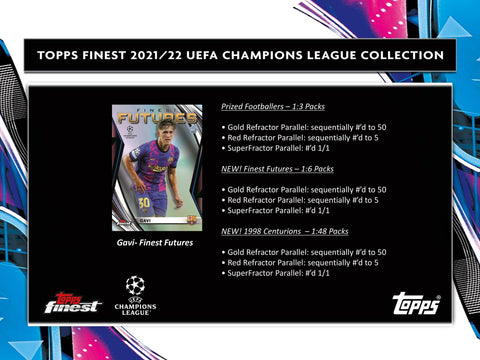 2021/22 Topps Finest UEFA Champions League Soccer Hobby