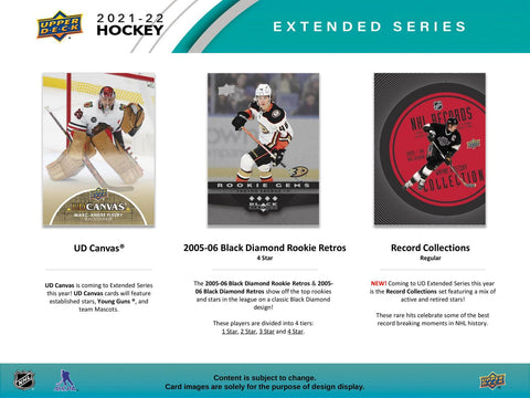 2021/22 Upper Deck Extended Series Hockey 6-Pack Blaster