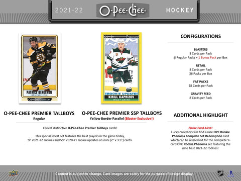 2021/22 Upper Deck O-Pee-Chee Hockey 8-Pack Blaster