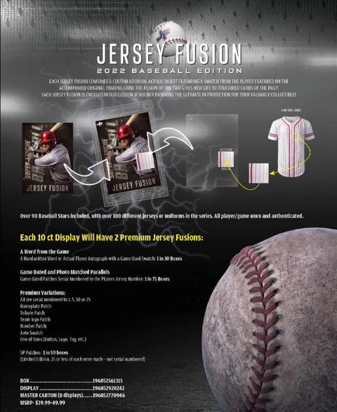 2022 Jersey Fusion Baseball Hobby