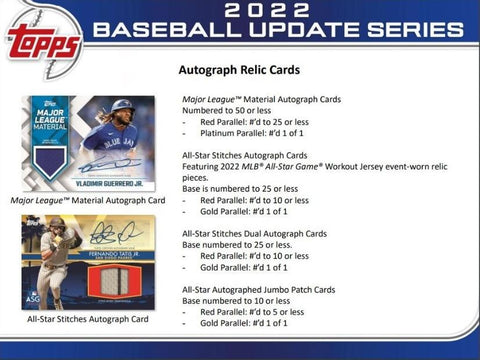 2022 Topps Update Series Baseball 7-Pack Blaster