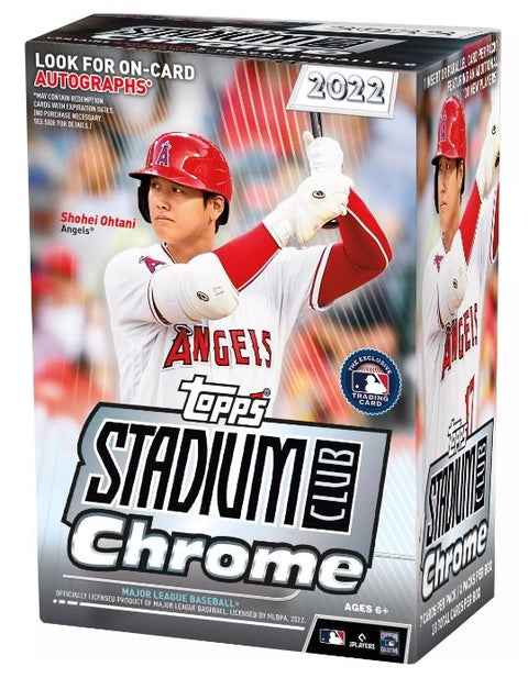 2022 Topps Stadium Club Chrome Baseball 4-Pack Blaster