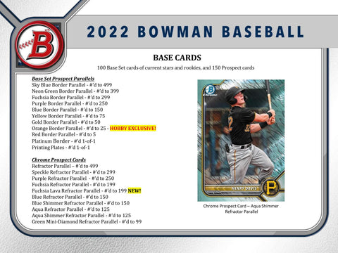 2022 Bowman Baseball Hobby
