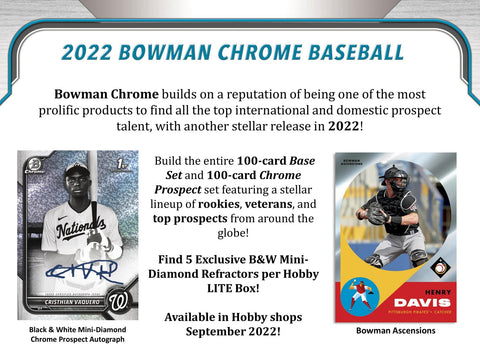 2022 Bowman Chrome Baseball LITE