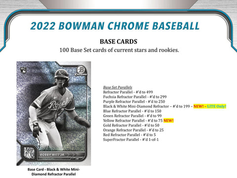 2022 Bowman Chrome Baseball LITE