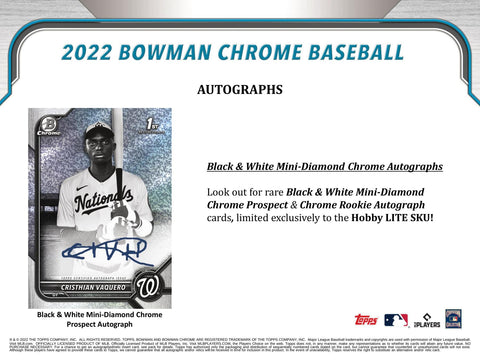 2022 Bowman Chrome Baseball LITE