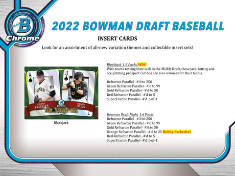 2022 Bowman Draft Baseball Hobby Jumbo