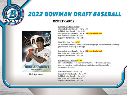 2022 Bowman Draft Baseball Hobby Jumbo