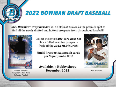 2022 Bowman Draft Baseball Super Jumbo