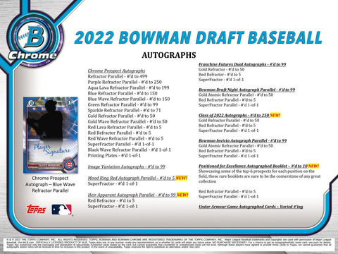 2022 Bowman Draft Baseball Super Jumbo