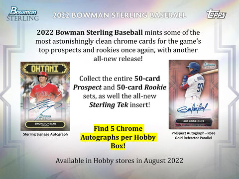 2022 Bowman Sterling Baseball Hobby