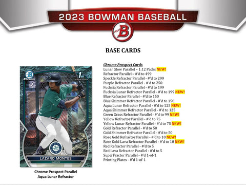 2023 Bowman Baseball Hobby Jumbo
