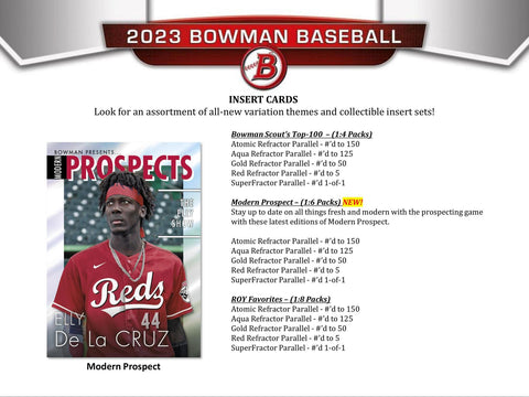 2023 Bowman Baseball Hobby Jumbo