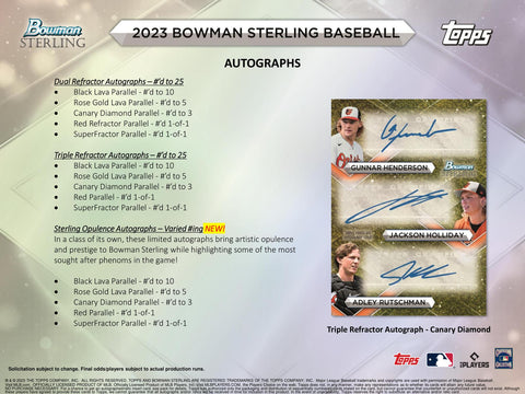 2023 Bowman Sterling Baseball Hobby