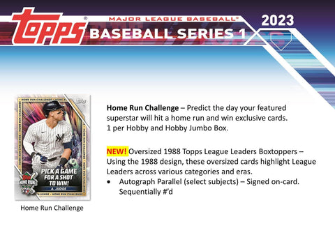 2023 Topps Series 1 Baseball Hobby