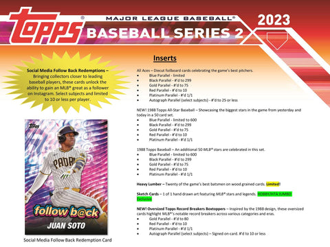 2023 Topps Series 2 Baseball Hobby