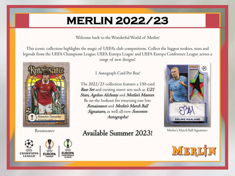 2022/23 Topps UEFA Club Competitions Merlin Chrome Soccer Hobby