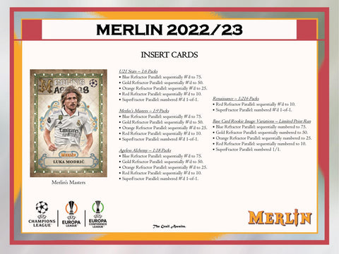 2022/23 Topps UEFA Club Competitions Merlin Chrome Soccer Hobby