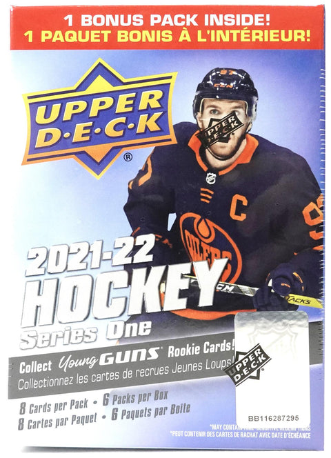 2021/22 Upper Deck Series 1 Hockey 6-Pack Blaster