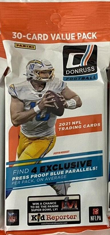 2021 Panini Donruss Football Jumbo Value 12-Pack
