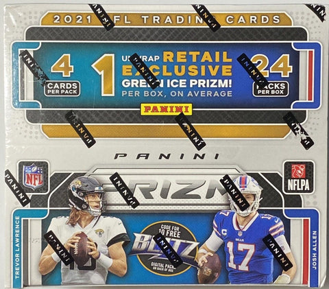 2021 Panini Prizm Football Retail 24-Pack (Black & White Prizms!)