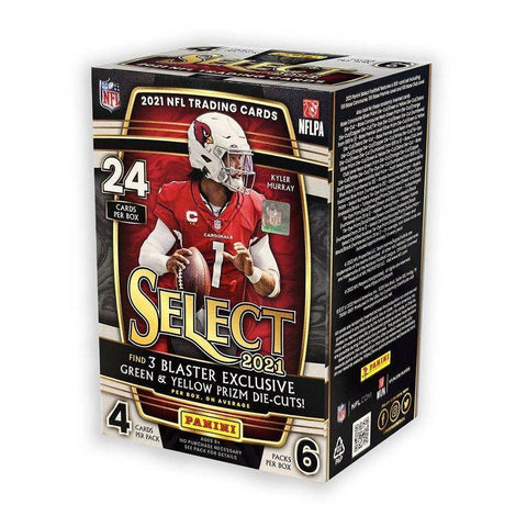 2021 Panini Select Football 6-Pack Blaster Box (Green & Yellow Prizms!)