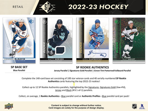 2022/23 Upper Deck SP Hockey 8-Pack Blaster
