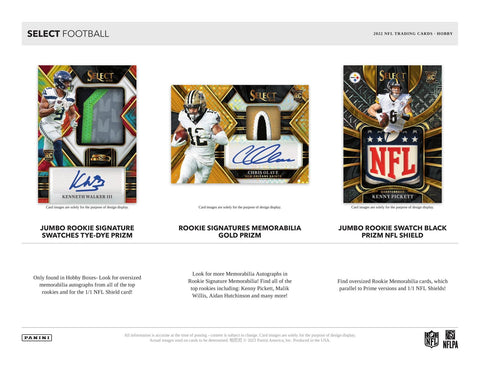 2022 Panini Select Football 1st Off The Line FOTL Hobby