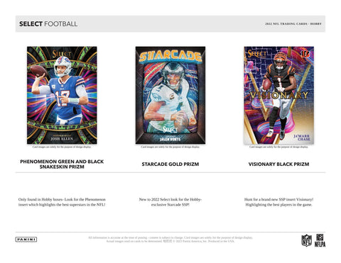 2022 Panini Select Football 1st Off The Line FOTL Hobby