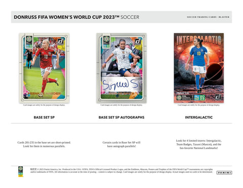 2023 Panini Donruss Soccer FIFA Women's World Cup Blaster Box