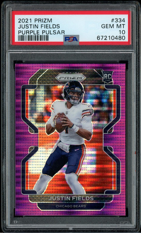 2023 Hit Parade Football Graded Limited Edition Series 5 Hobby - Justin Fields