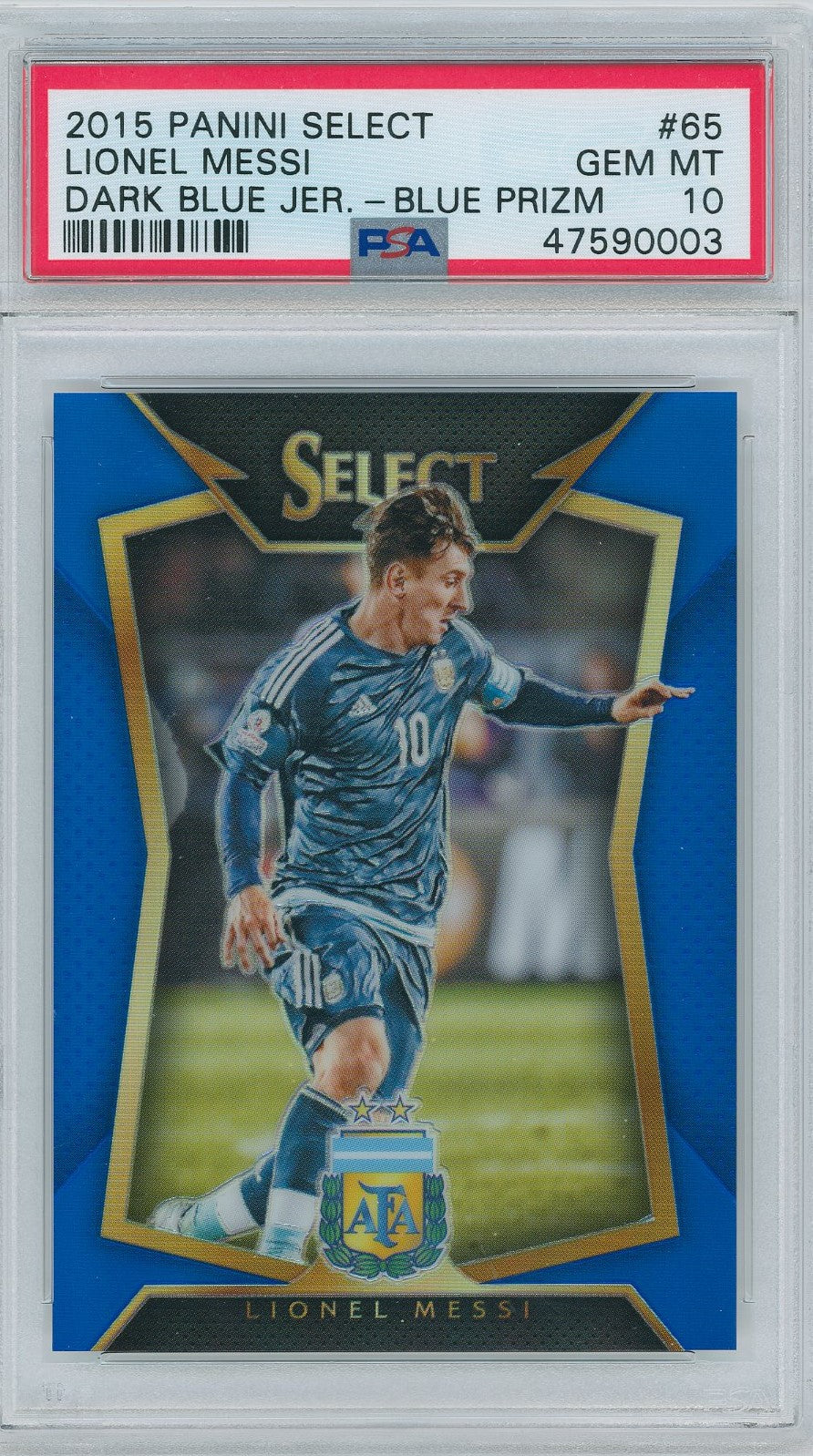 2015/16 Panini Soccer Select # 65 Lionel Messi Dark Blue Jersey