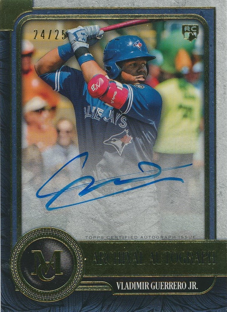 2018 Topps Baseball Museum #AA-VG Vladimir Guerrero Jr. 24/25 Archival  Autograph Auto on Card