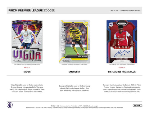 2021/22 Panini Prizm Premier League EPL Soccer Retail 24-Pack