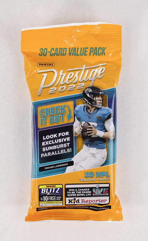 2022 Panini Prestige Football Jumbo Value 12-Pack (Starburst Parallels!)