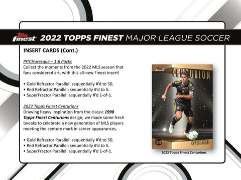 2022 Topps MLS Major League Soccer Finest Soccer Hobby Box