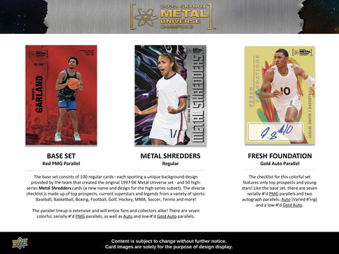2022 Upper Deck Skybox Metal Universe Champions Hobby