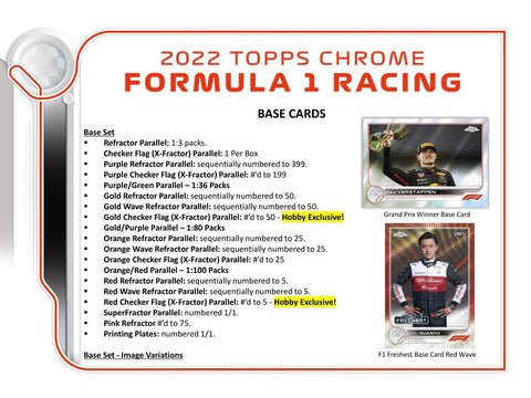 2022 Topps Chrome F1 Formula 1 Hobby